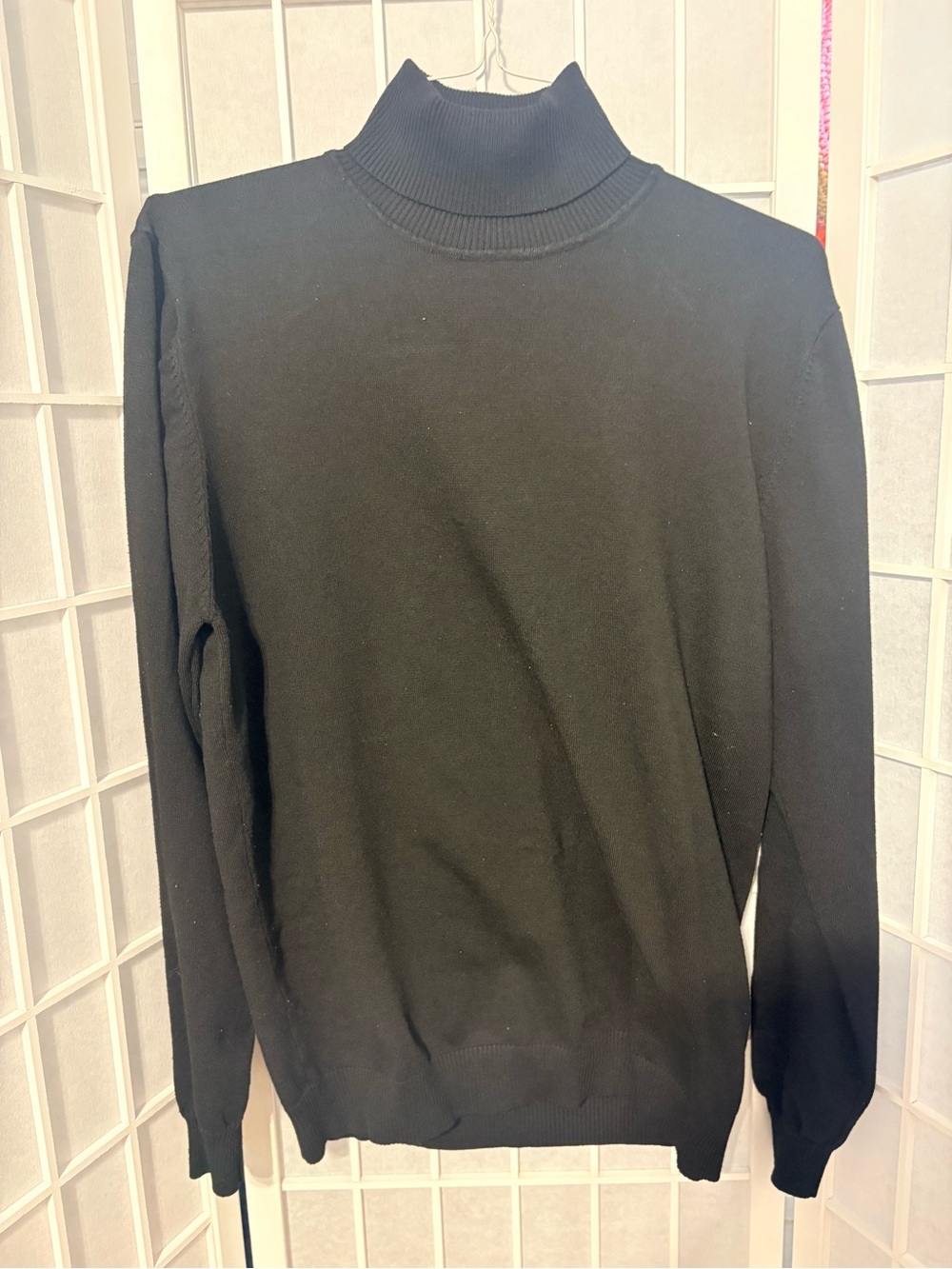 Men's Black Turtleneck Sweater